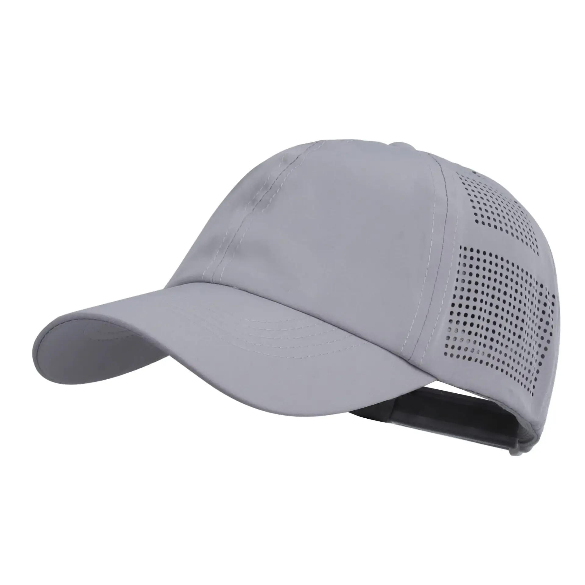 Women's Turquoise Laser Punched Cap Sunscreen Hat - Image 18