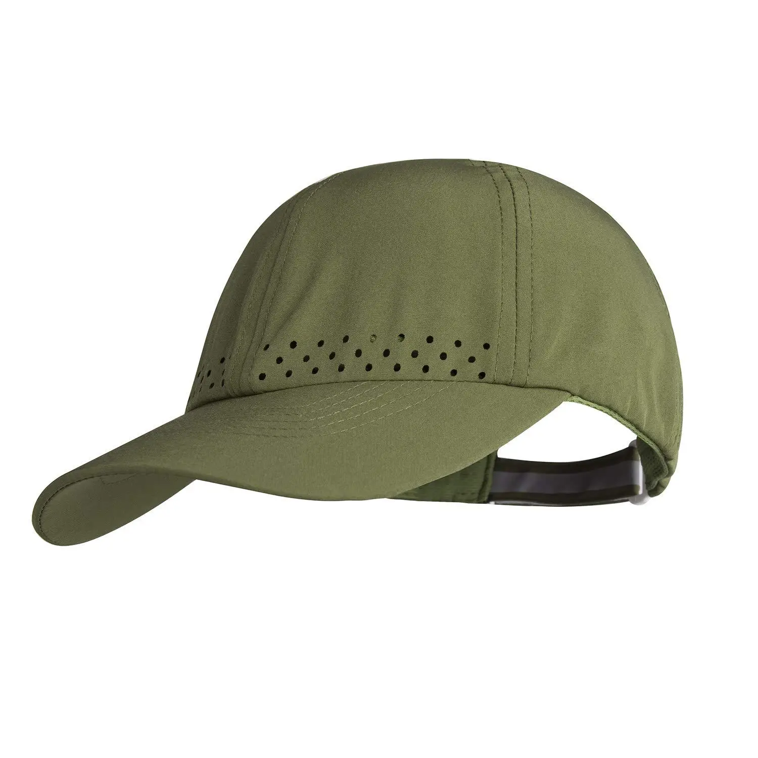 Women's Turquoise Laser Punched Cap Sunscreen Hat - Image 3