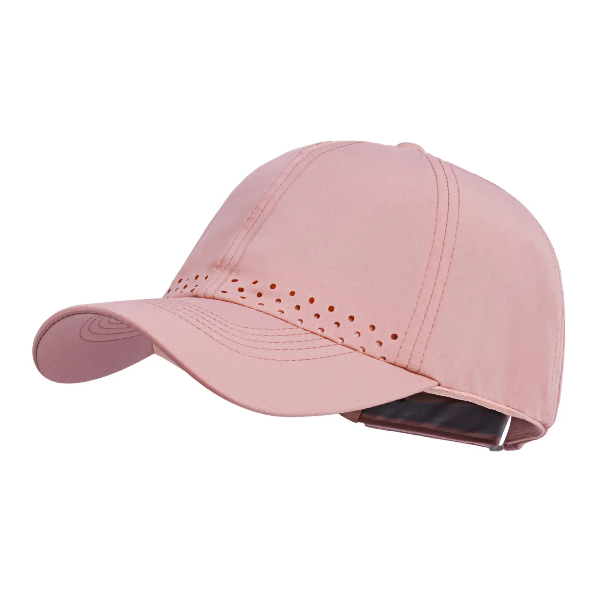 Women's Turquoise Laser Punched Cap Sunscreen Hat - Image 6