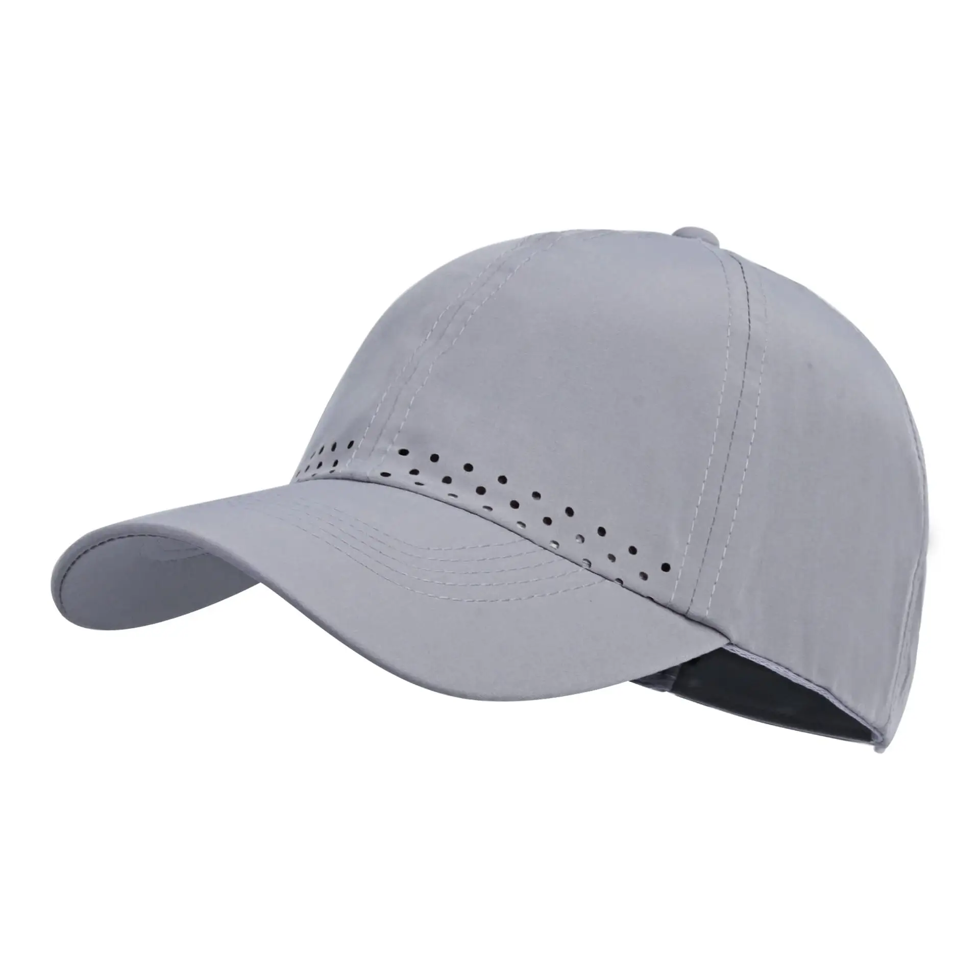 Women's Turquoise Laser Punched Cap Sunscreen Hat - Image 9