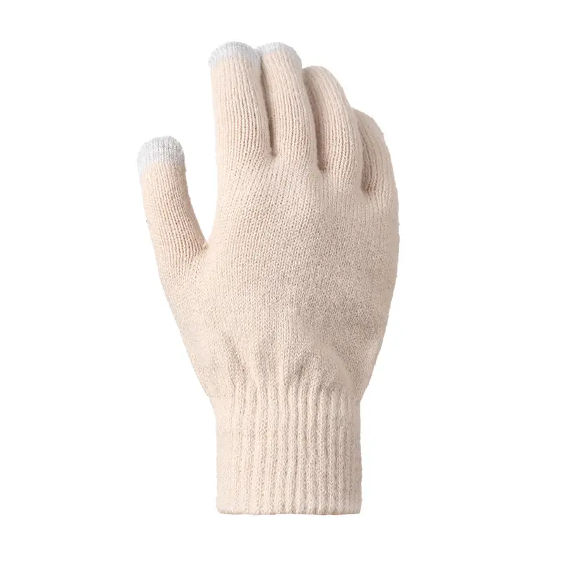 Original Design Fur Ball Hat, Touch Screen Gloves, Scarf Three-Piece Set, Winter Warm Acrylic Knit Gift Box Style — feature 11