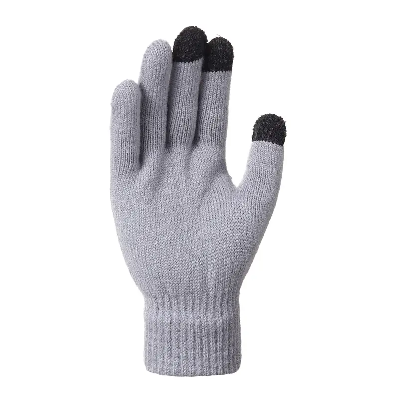 Original Design Fur Ball Hat, Touch Screen Gloves, Scarf Three-Piece Set, Winter Warm Acrylic Knit Gift Box Style — feature 14