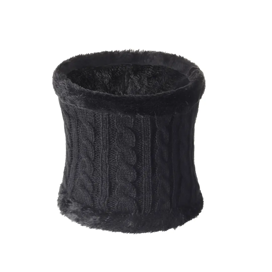 Original Design Fur Ball Hat, Touch Screen Gloves, Scarf Three-Piece Set, Winter Warm Acrylic Knit Gift Box Style — feature 6