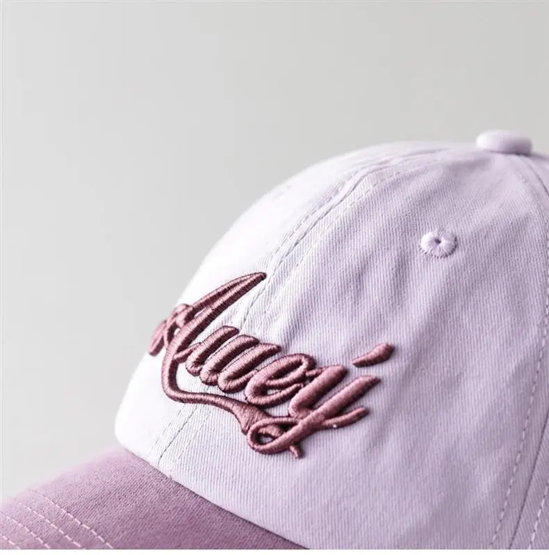 Men 3D Letter Cap Purple Baseball β feature 13