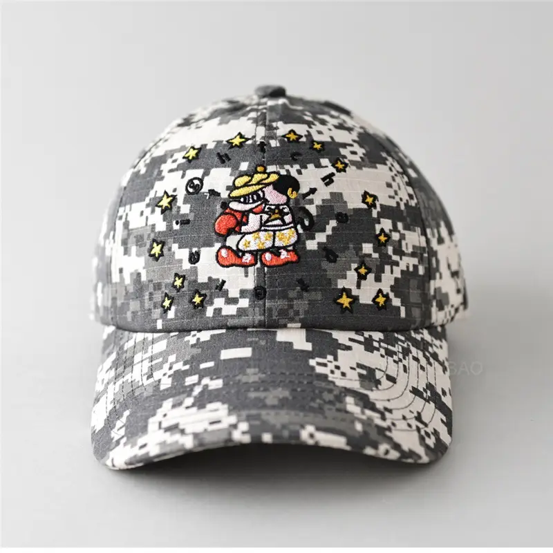 Black Cartoon Embroidered Baseball Cap Sunshade Unisex - Image 6