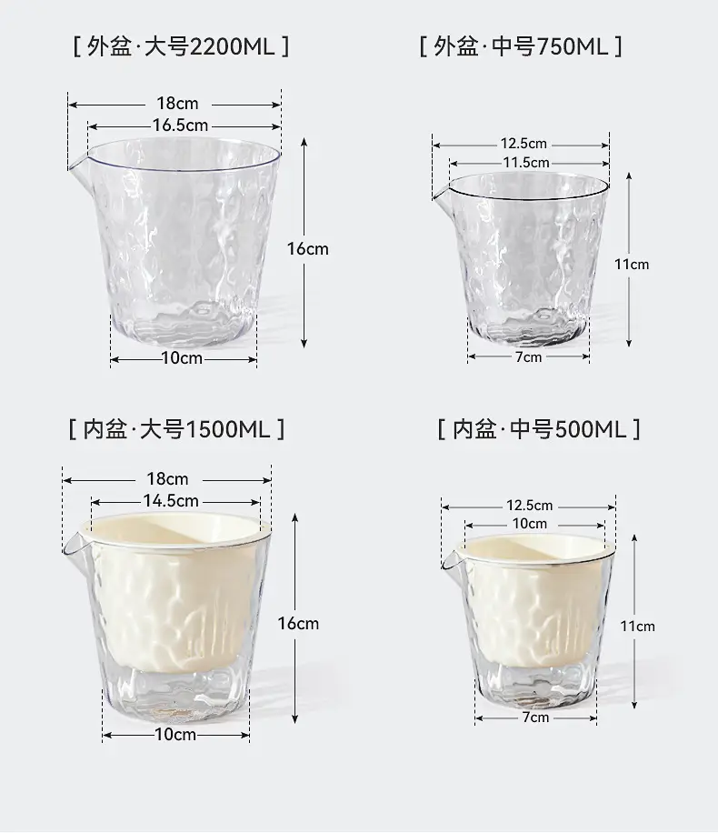Glacier Pattern Transparent Lazy Self-Absorbing Flower Pot Water-Cultivating Plant Daffodils Water-Free Plastic Imitation Glass Flower Pot — feature 11