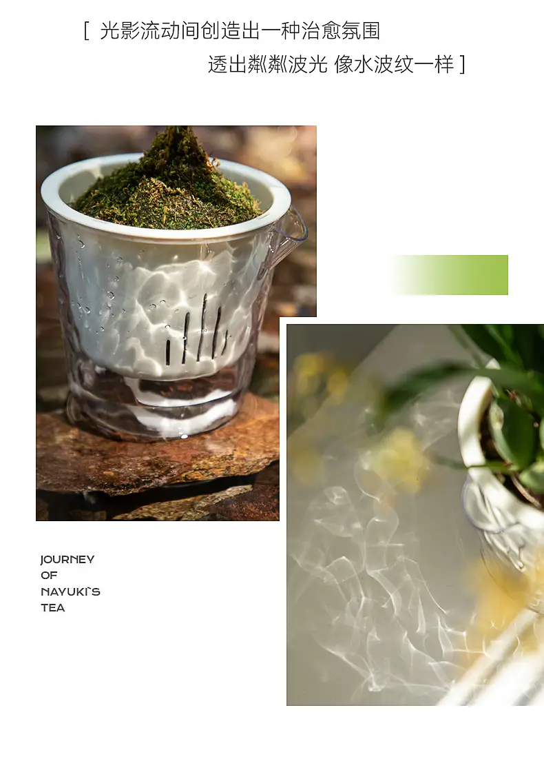 Glacier Pattern Transparent Lazy Self-Absorbing Flower Pot Water-Cultivating Plant Daffodils Water-Free Plastic Imitation Glass Flower Pot — feature 4