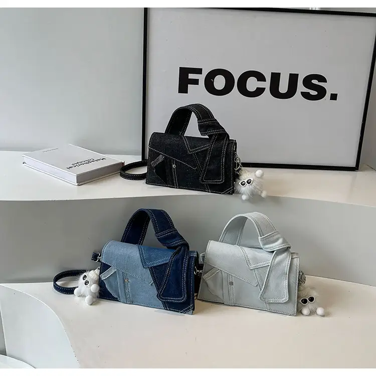 Denim Square Bag Women 2025 New Color Contrast — feature 14