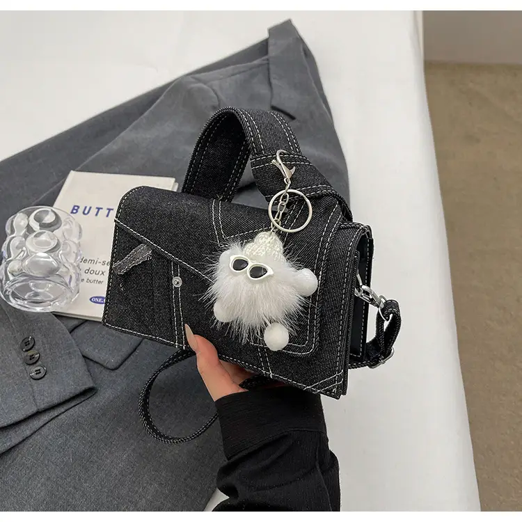 Denim Square Bag Women 2025 New Color Contrast — feature 17