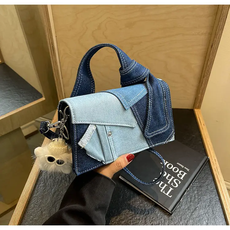 Denim Square Bag Women 2025 New Color Contrast — feature 18