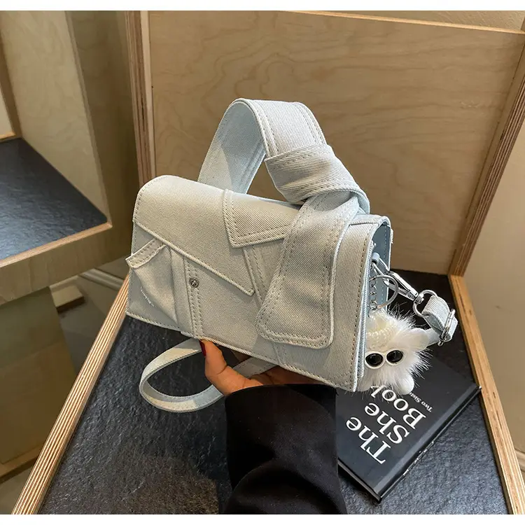 Denim Square Bag Women 2025 New Color Contrast — feature 19