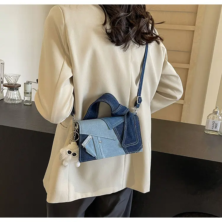 Denim Square Bag Women 2025 New Color Contrast — feature 23