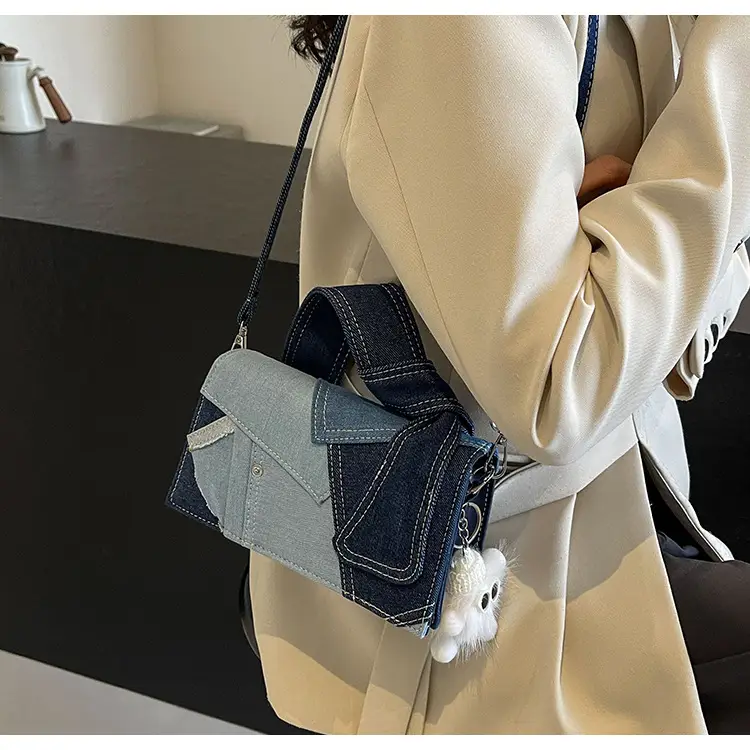 Denim Square Bag Women 2025 New Color Contrast — feature 24