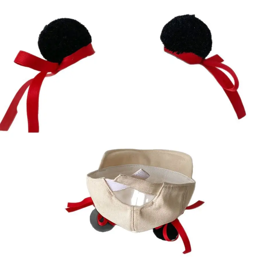 Nezha 2025 Baby Cap with Red Bow for Boys Girls - Image 7