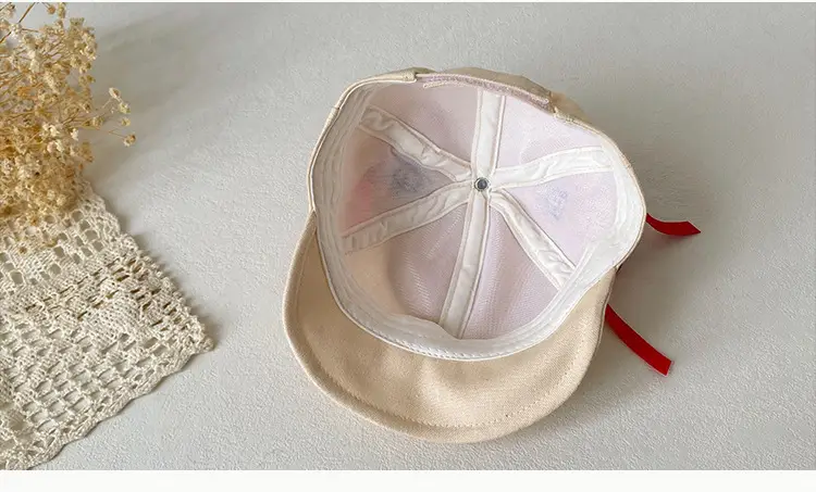Nezha 2025 Baby Cap with Red Bow for Boys Girls — feature 6