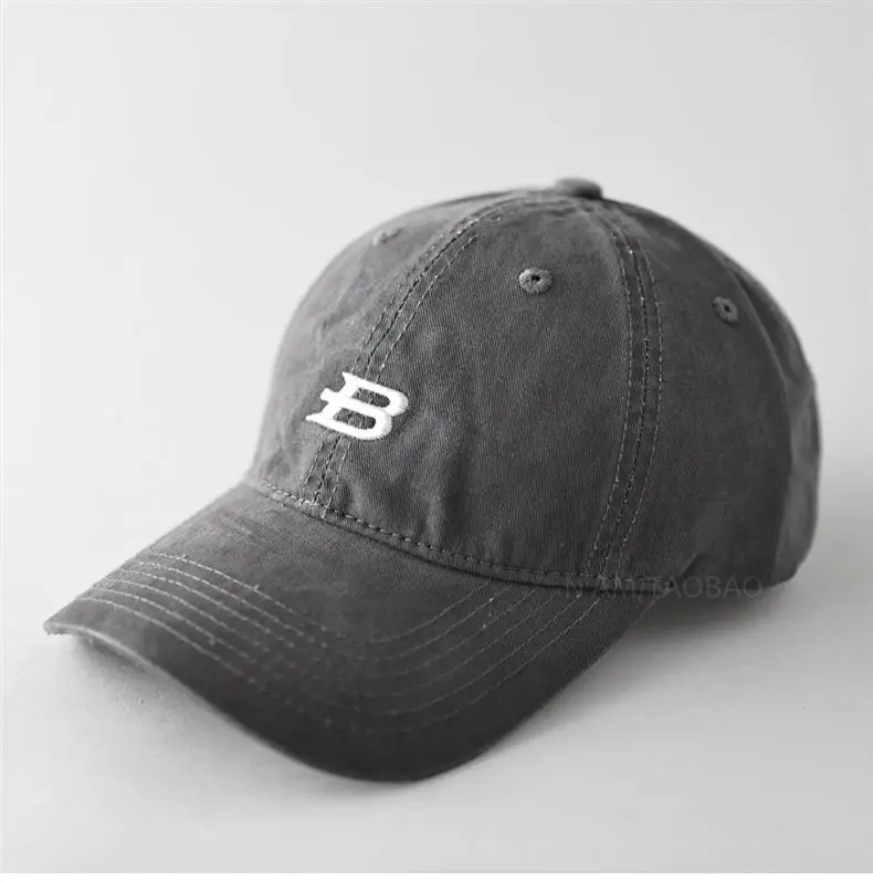 Men's Brown Embroidered Baseball Cap with Logo — feature 11