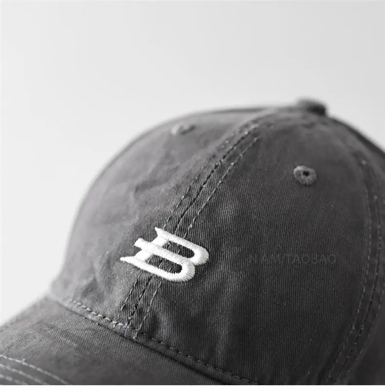 Men's Brown Embroidered Baseball Cap with Logo — feature 12