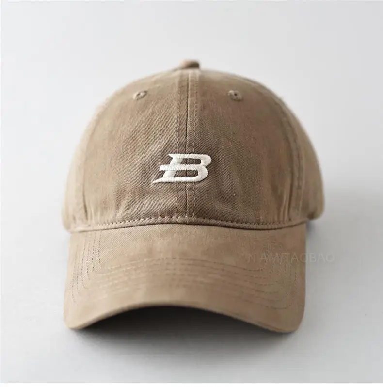 Men's Brown Embroidered Baseball Cap with Logo — feature 4