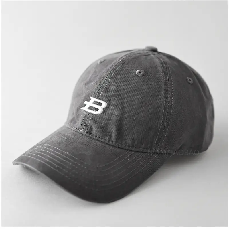 Men's Brown Embroidered Baseball Cap with Logo - Image 6