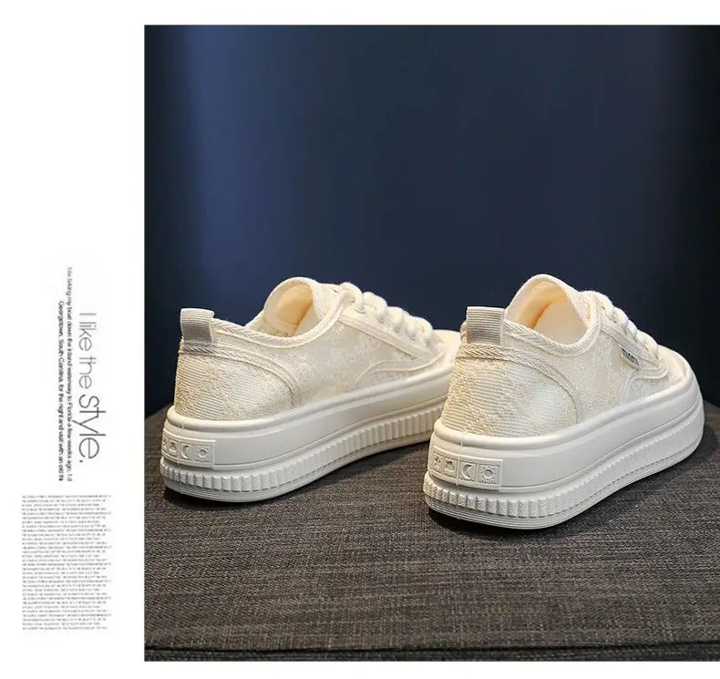 Breathable Lace Fisherman Shoes Women's Summer Women's Shoes Sneakers 2025 New Arrival Skirt White Shoes All-Match Women's Shoes — feature 7