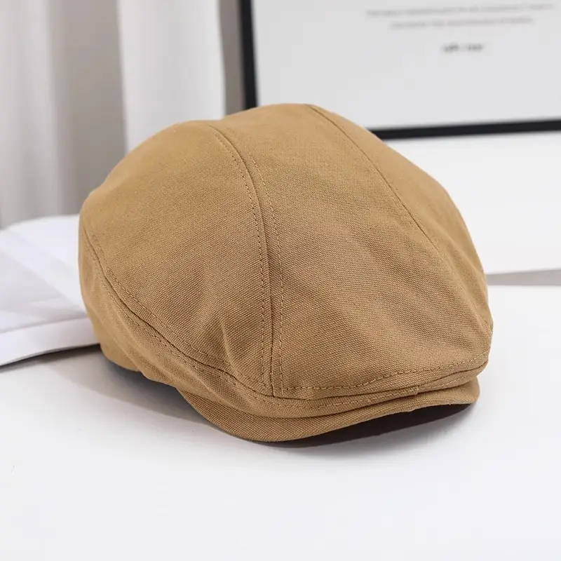 Japanese Linen Beret Cap Beige for Men Women — feature 26