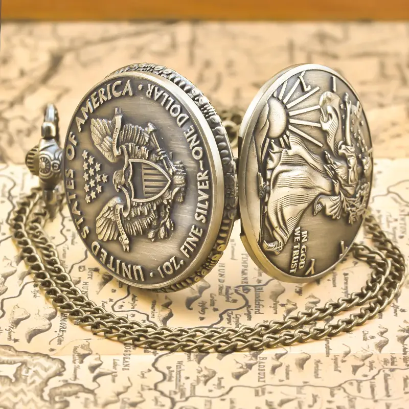 American Eagle Coin Commemorative Hanging Watch 1 Ounce - Image 3