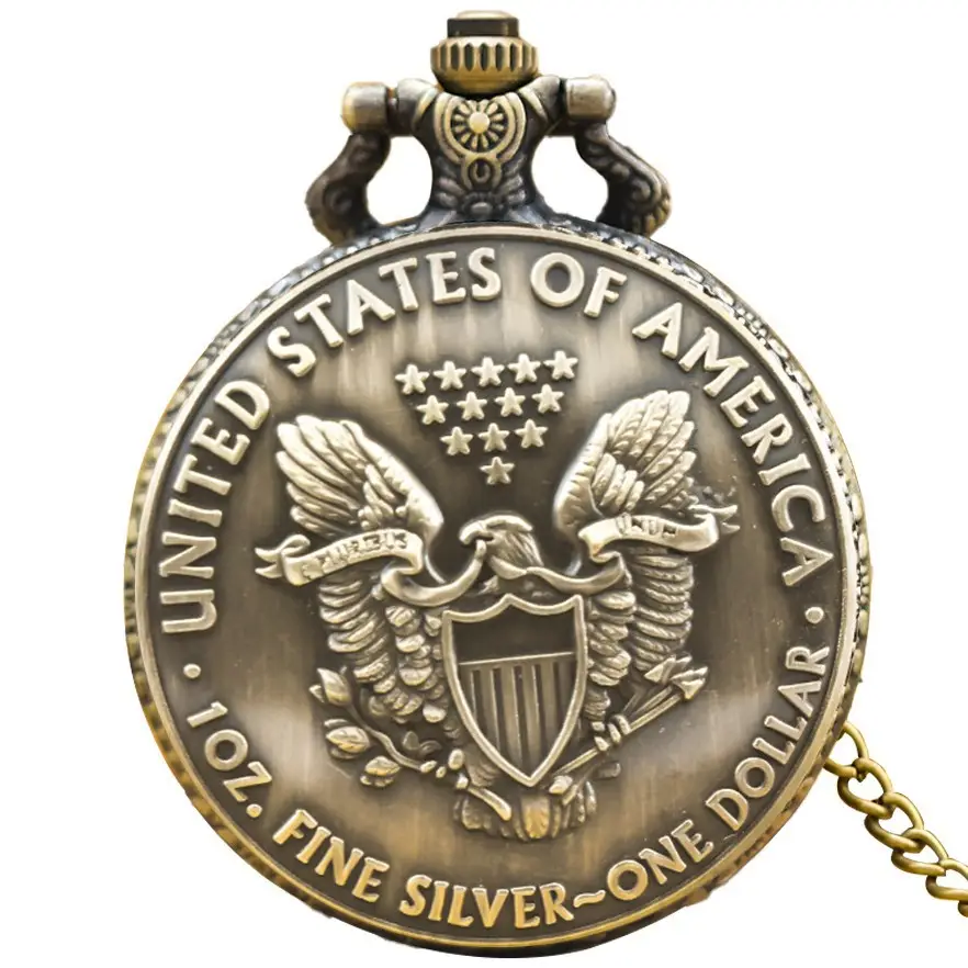 American Eagle Coin Commemorative Hanging Watch 1 Ounce - Image 6