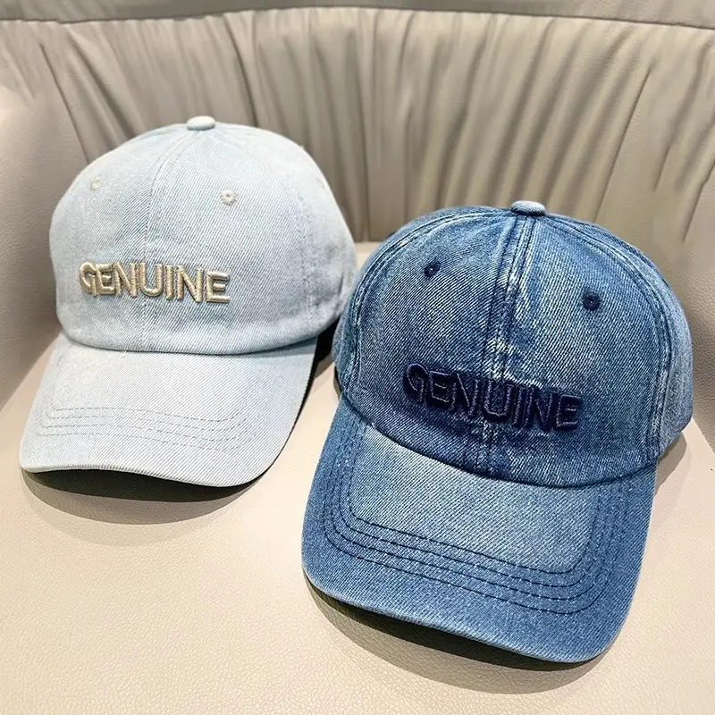 Women's Light Blue Embroidered Baseball Cap - Image 6