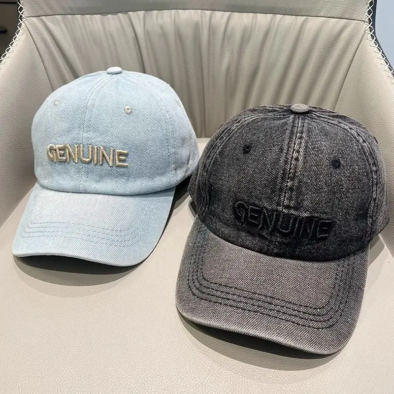 Women's Light Blue Embroidered Baseball Cap — feature 2