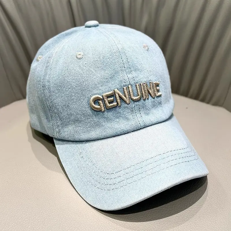 Women's Light Blue Embroidered Baseball Cap — feature 4