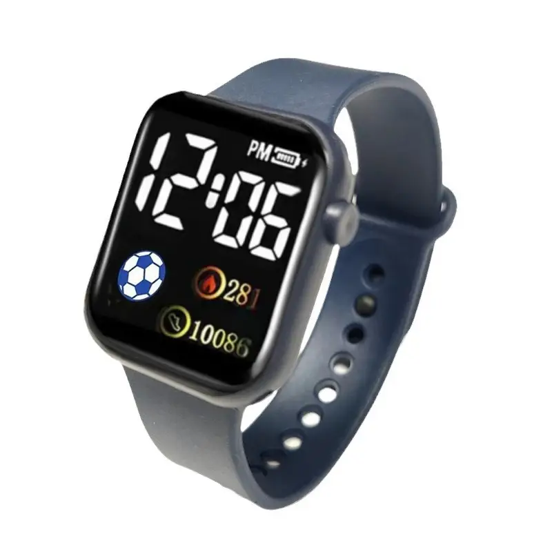 LED Football Sports Watch 10086 White Pink - Image 10
