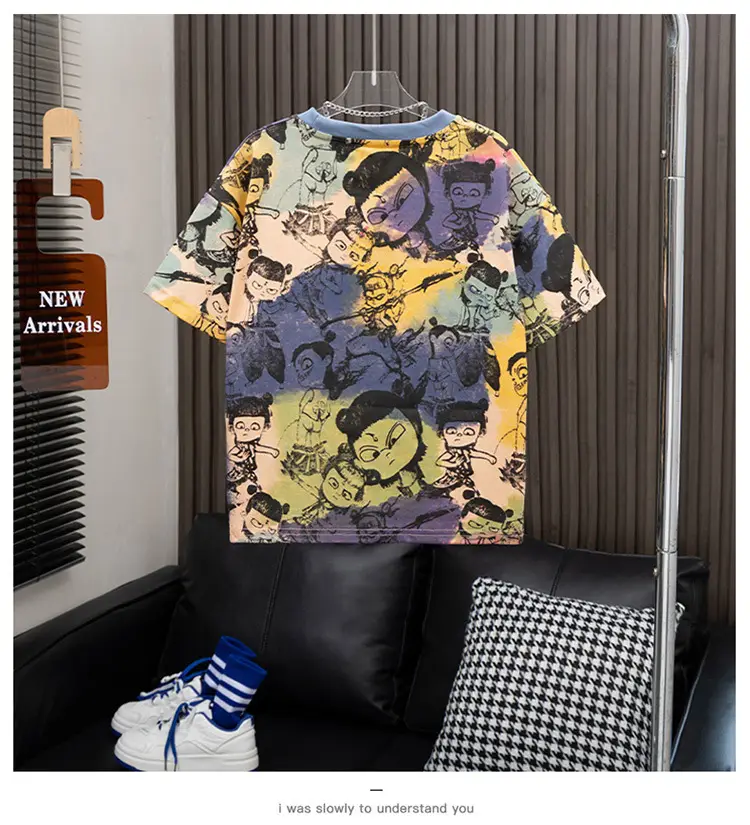 Nezha Boys Short-sleeved T-shirt 2025 New Children's Summer Dress Big Boy Handsome Boys Half-sleeved Top Cartoon Trendy — feature 9