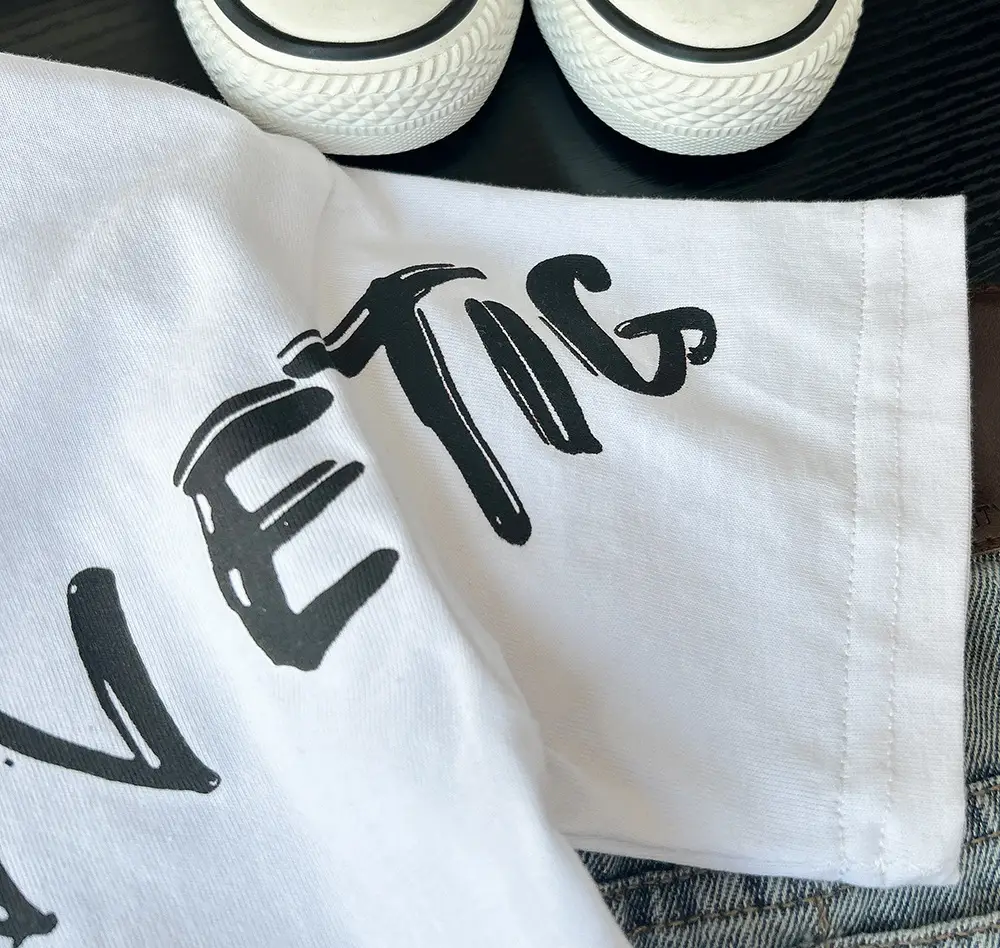 2025 Boys White Magnetic Print T-Shirt Short Sleeve — feature 6