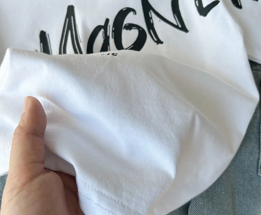 2025 Boys White Magnetic Print T-Shirt Short Sleeve — feature 9