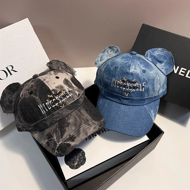 Blue Bear Ears Baseball Cap for Women - Image 4
