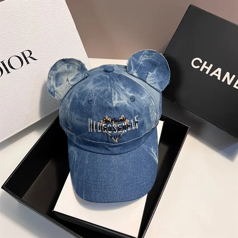 Blue Bear Ears Baseball Cap for Women - Image 6