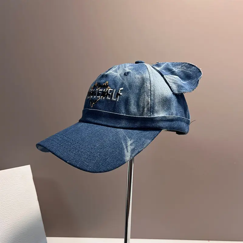 Blue Bear Ears Baseball Cap for Women — feature 5