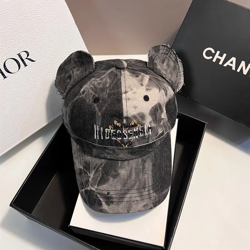Blue Bear Ears Baseball Cap for Women — feature 8