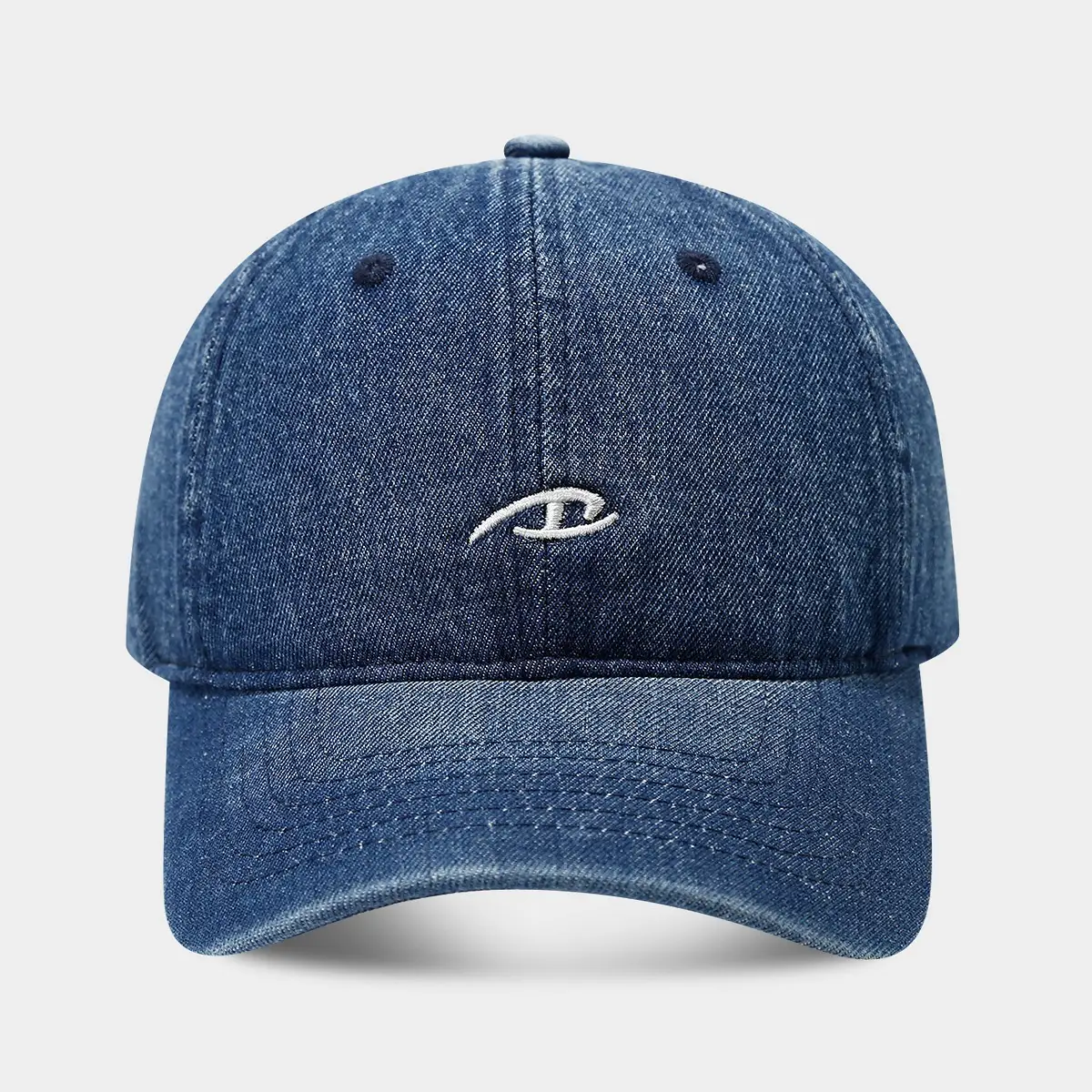 Ins Street Ripped Hip Hop Denim Cap Black Blue - Image 3