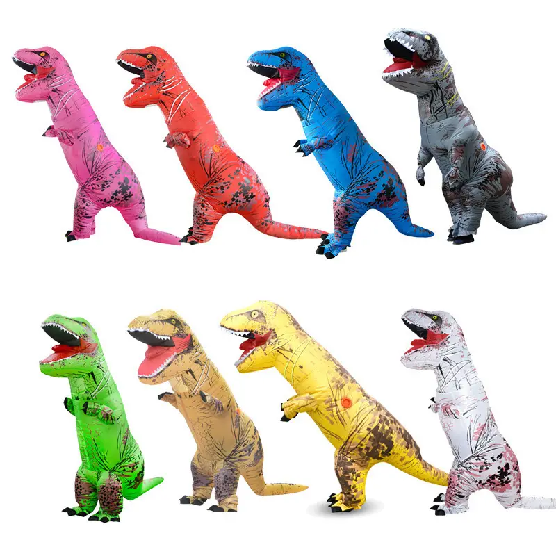 Halloween Party Tyrannosaurus Rex Inflatable Costume Riding Dinosaur Cow Shark Doll Costume Alien Ghost Hugging Costume