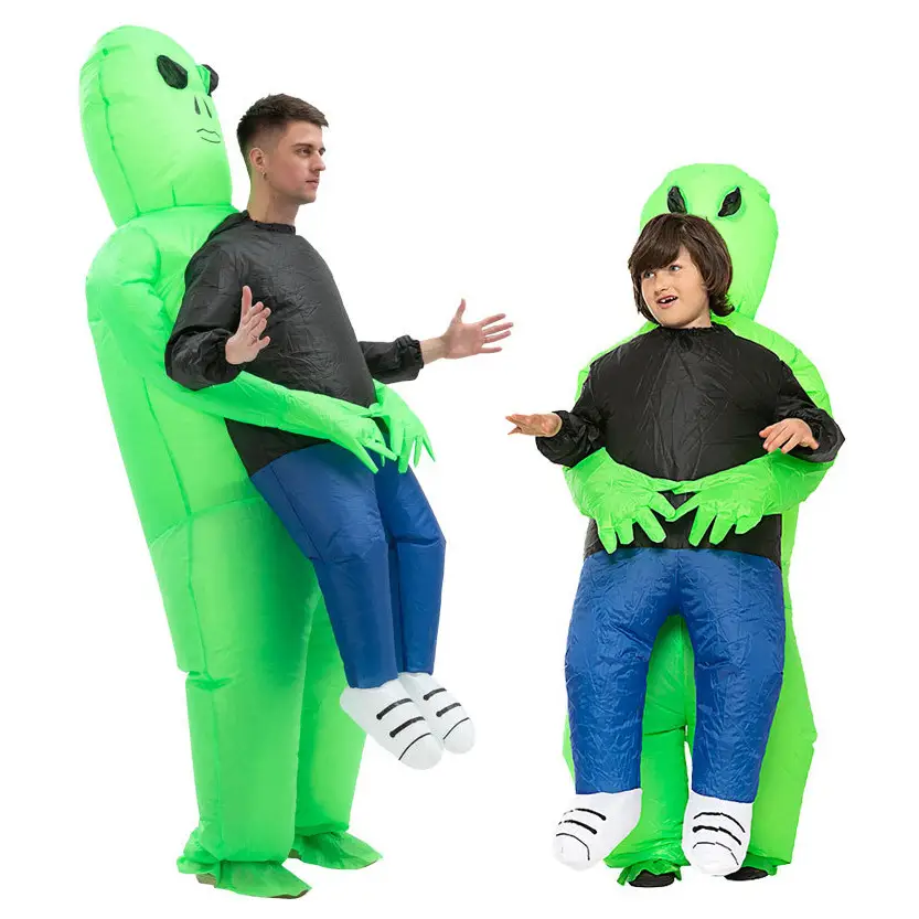 Halloween Party Tyrannosaurus Rex Inflatable Costume Riding Dinosaur Cow Shark Doll Costume Alien Ghost Hugging Costume