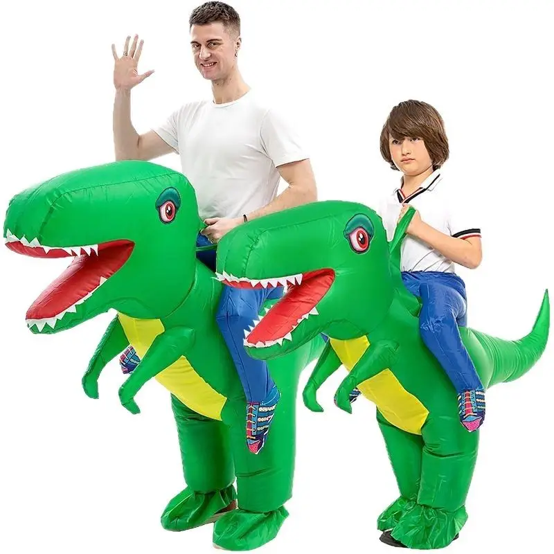 Halloween Party Tyrannosaurus Rex Inflatable Costume Riding Dinosaur Cow Shark Doll Costume Alien Ghost Hugging Costume