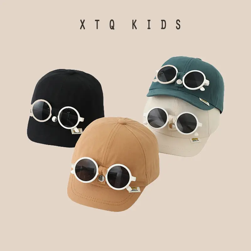 Detachable White Sunglasses Cap for Baby Boy Girl Spring - Image 10