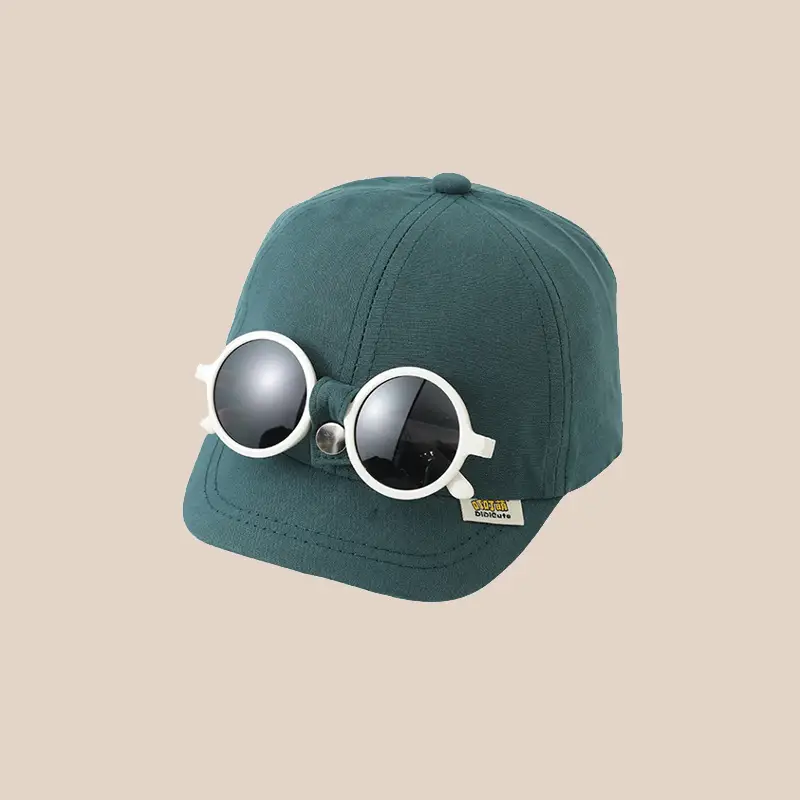 Detachable White Sunglasses Cap for Baby Boy Girl Spring - Image 6