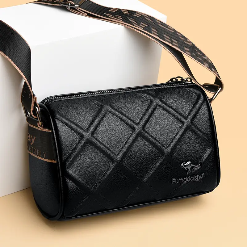 Black Quilted Crossbody Bag for Women 2025 - Image 4