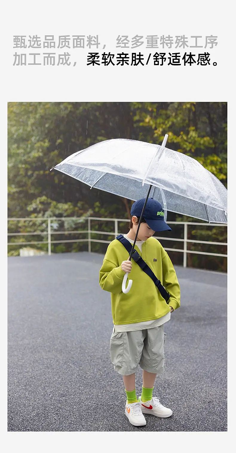 Kids Cotton Stacked T-Shirt Yellow 2025 Autumn — feature 18