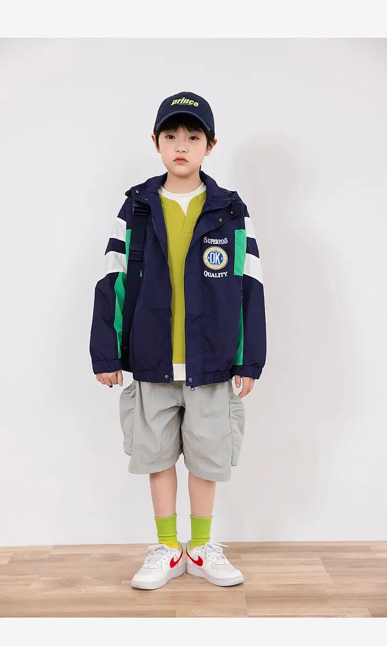 Kids Cotton Stacked T-Shirt Yellow 2025 Autumn — feature 31