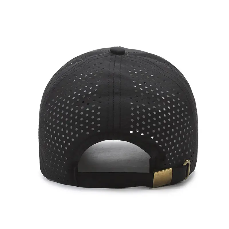 Men Black Mesh Baseball Cap Breathable Outdoor - Image 6
