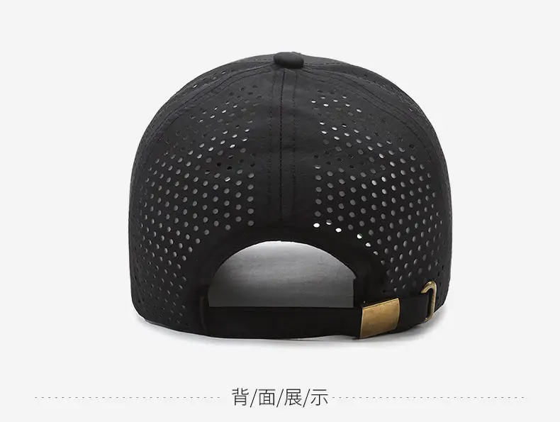 Men Black Mesh Baseball Cap Breathable Outdoor — feature 11