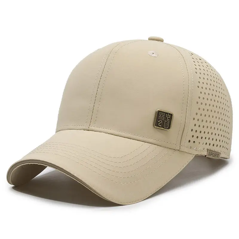 Men Black Mesh Baseball Cap Breathable Outdoor - Image 4